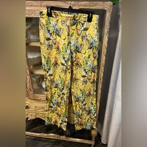 Elliott Lauren Size Small Tropical Linen Pants